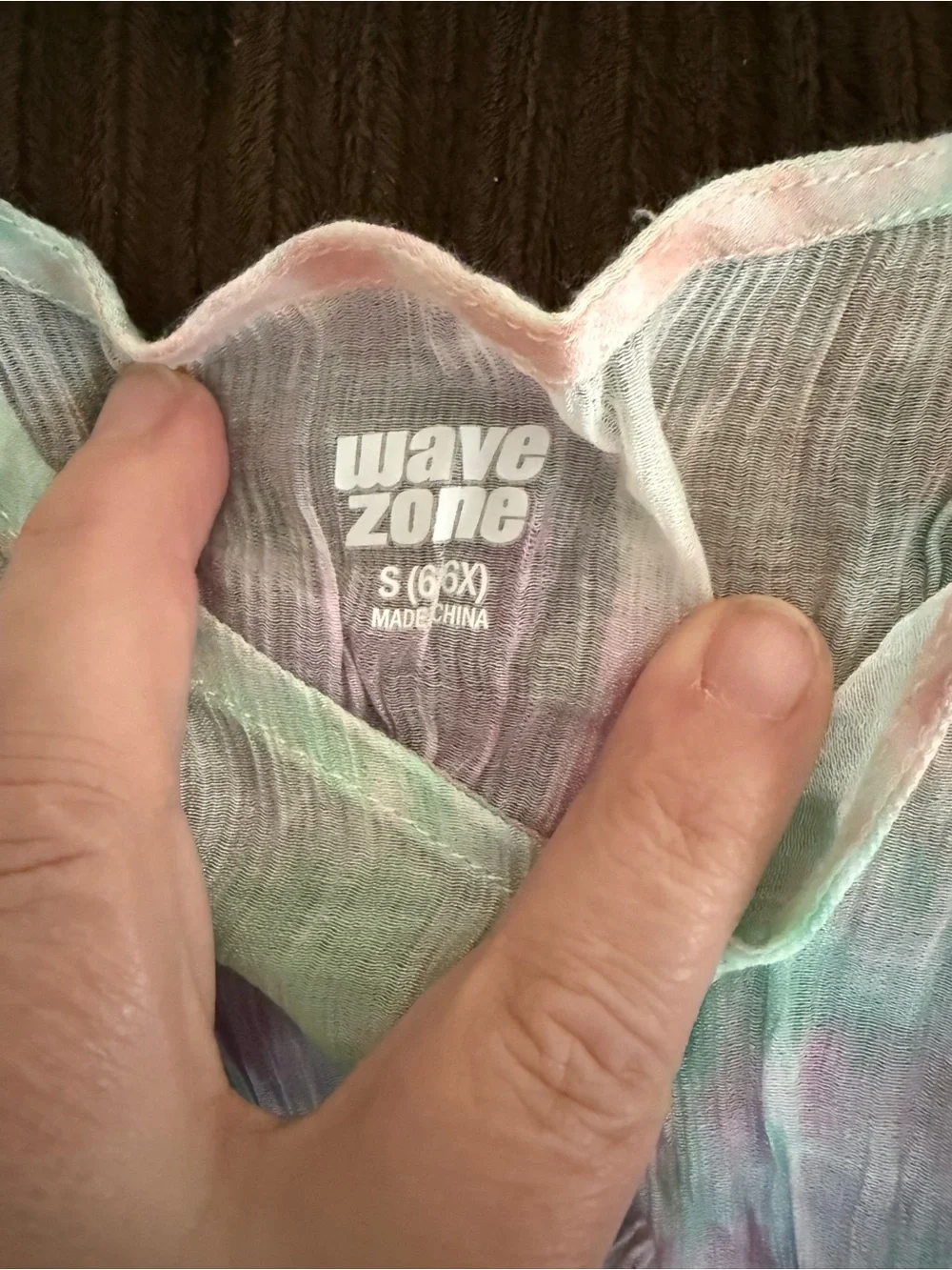 Wave Zone Girls' Pastel Tie-Dye Tassel Swim Cover-Up